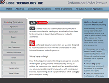 Tablet Screenshot of hosetechnology.com